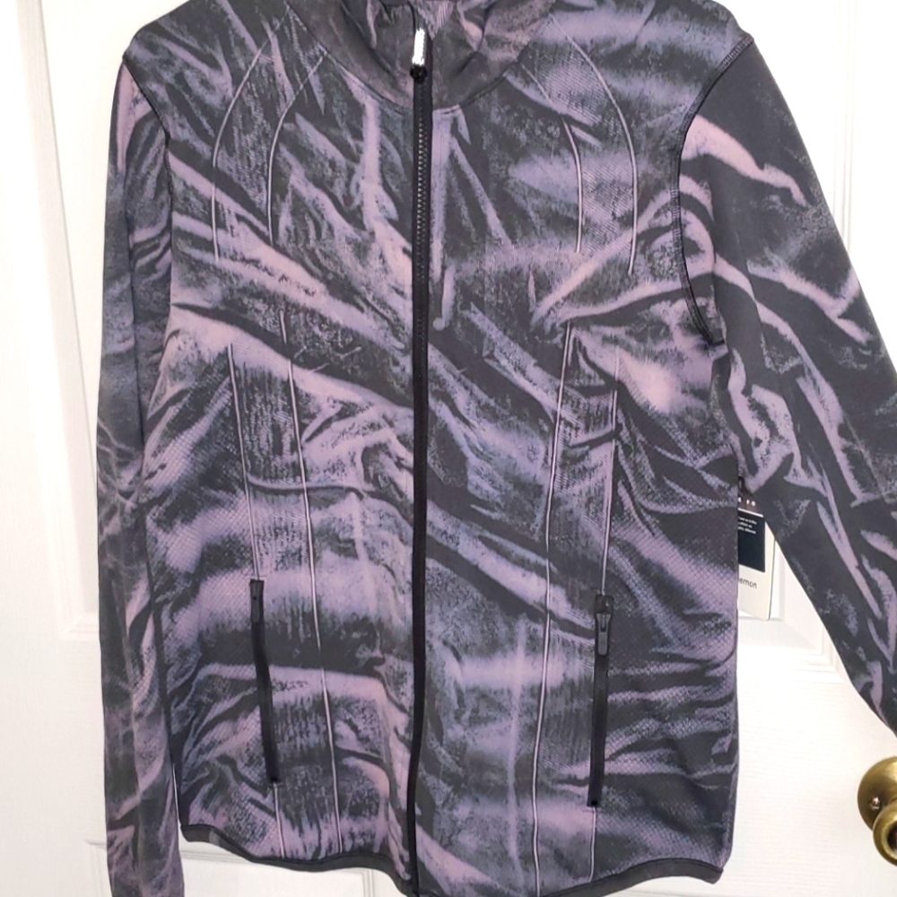 Lululemon Ebb to Street Define Jacket Stone/Graphite Wash Size 12 NWOT